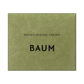 BAUM Moisturizing Cream N Luxurious Skincare Product Forest Background