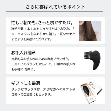 ReFa Refar Bristle Natural Boar Bristles Hairbrushes/Combs Premium Design Japan