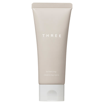THREE Balancing Cleansing Balm Keratin Care Visual Background