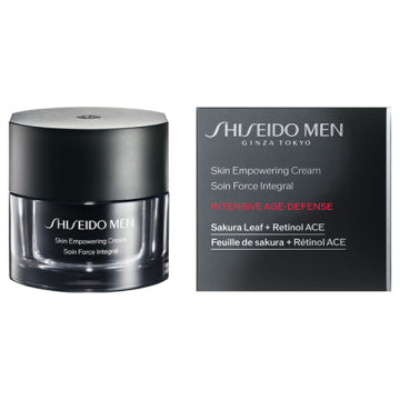 SHISEIDO SHISEIDO Men Skin Empowering Cream - SHISEIDO Men Skin Empowering Cream / full product with container / 50g / Citrus and Bamboo Green scent bottle with dropper