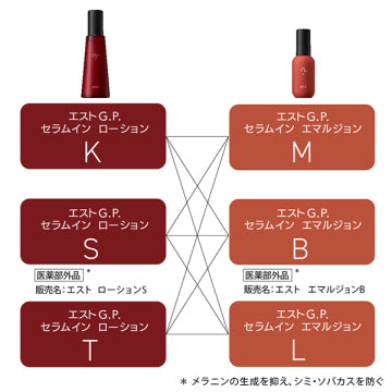 est G.P. Serum-in Emulsion B Luxurious Skincare Product Japan
