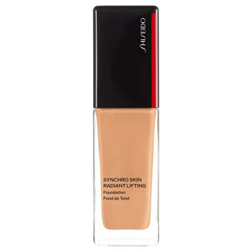 SHISEIDO Synchro Skin Radiant Lifting Foundation - Synchro Skin Radiant Lifting Foundation / SPF35 / PA++++ / full product with container / 360 Citrine / 30mL / unscented - 30ml product bottle on white background