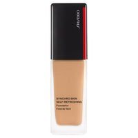 SHISEIDO Synchro Skin Self-Refreshing Foundation - Synchro Skin Self-Refreshing Foundation / SPF35 / PA++++ / full product with container / 360 Citrine / 30g / unscented product bottle on white background