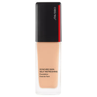 SHISEIDO Synchro Skin Self-Refreshing Foundation - Synchro Skin Self-Refreshing Foundation / SPF35 / PA++++ / full product with container / 240 Quartz / 30g / unscented product bottle on white background