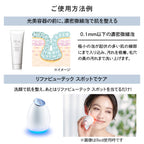 ReFa BEAUTECH SPOT Blue Face Wash Set Skincare Visual Background