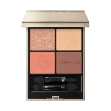 LUNASOL Limited Quantity Eye Coloration N Set - Eye Coloration N / full product with container / EX05 Icy Sunlight / 7g palette open view