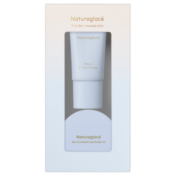 naturaglace Makeup Cream Moist - Trial Set LP / SPF50+ / PA+++ / Full Product with Container / Lavender Pink / 10g, 3.5g product packaging