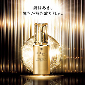 Cle de Peau Beaute Serum Vitalité O Pressage Radiant Skin Background
