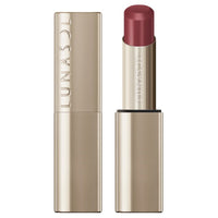 LUNASOL Bare Color Balm - Bare Color Balm / full product with container / 03 Polished Fig / 3.5g swatch on lips