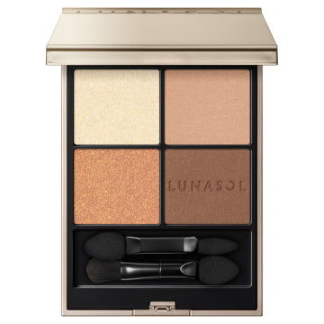 LUNASOL Limited Quantity Eye Coloration N Set - Eye Coloration N / full product with container / 05 Sunlit Ruffle / 7g palette open view
