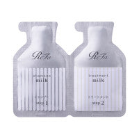 ReFa Refa Milk Protein Shampoo & Treatment - Refa Milk Protein Shampoo & Treatment / full product with container / 10mL, 10g / White Floral Musk - 10ml product packaging