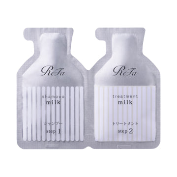 ReFa Milk Protein Shampoo & Treatment Nourishing Hair Background