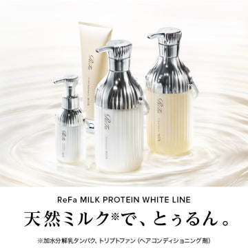 ReFa Milk Protein Shampoo & Treatment Nourishing Hair Background