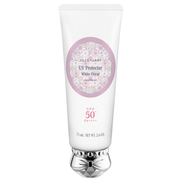 JILL STUART White Floral UV Protector Lightweight Gel Background