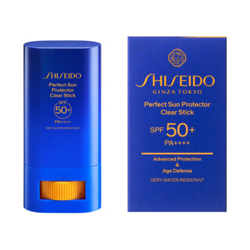 SHISEIDO Perfect Sun Protector Stick Protective Skincare Product White Background