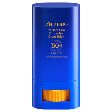 SHISEIDO Perfect Sun Protector Stick Protective Skincare Product White Background