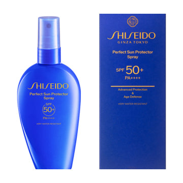 SHISEIDO Mist UV Limited Set (Perfect Sun Protector Spray) - Perfect Sun Protector Spray / SPF50+ / PA++++ / full product with container / 150mL / Citrus Floral Scent - 150ml product packaging