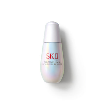 SK-II Genoptics Infinite Aura Essence Brightening Serum Bottle on White Background