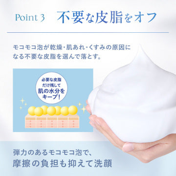 FANCL Skin Conditioning Face Wash Moisturizing Foam White Background