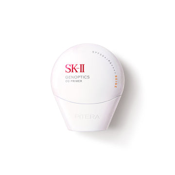 SK-II Mother's Day Genoptics CC Primer Mint Green - Genoptics CC Primer / SPF50+ / PA++++ / Natural Beige / 30g product bottle on white background