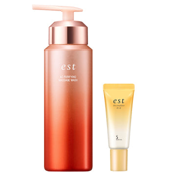 est AC Purify Massage Wash Limited Set a - AC Purify Massage Wash Set / 170g, 13mL product packaging