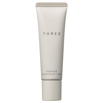 THREE Balancing Protective UV Cream Nourishing Bamboo Background