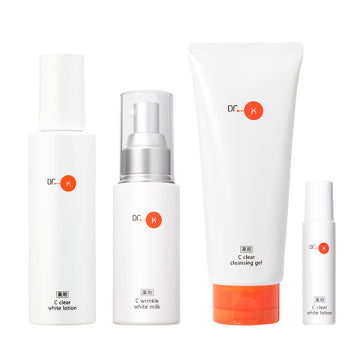 Dr. K Limited Quantity Lotion & Milk & Cleansing Set Skincare Essentials White Background