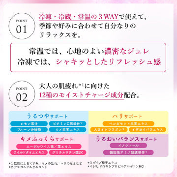綾花 Moist Charge Jelly Mask Moisturizing Relaxation White Background
