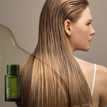 athletia Repair Hair Oil Nourishing Hair Treatment White Background