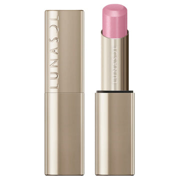 LUNASOL Bare Color Balm - Bare Color Balm / full product with container / EX05 Lavender Latte / 3.5g swatch on lips