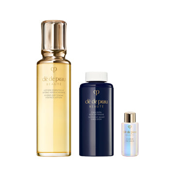 Cle de Peau Beaute Lotion Essencier A 2026 LIMITED COLLECTION - Lotion Essenciel A + Emulsion Antansive (Night) product packaging
