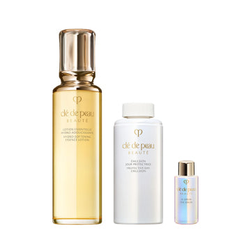 Cle de Peau Beaute Lotion Essence A - Lotion Essencier A + Emulsion Protecturis (Joule) product packaging