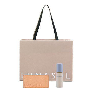 LUNASOL Cheek Compact - Limited Edition Color-Enhancing Sheer Cheeks (Glow) Set / refill only / 04 Misty Veil / 4.5g, 3mL, container only product bottle on white background