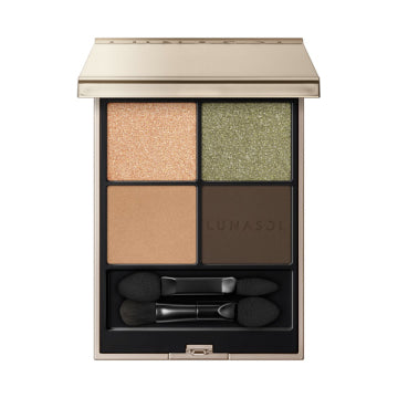 LUNASOL Limited Quantity Eye Coloration N Set - Eye Coloration N / full product with container / 12 Smokey Quartz / 7g palette open view