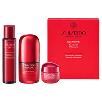 SHISEIDO Oil Derm Kit (refill only) - Ultimune Essential Kit / full product with container / 70mL, 30mL, 30g - 70ml product packaging