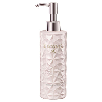 DECORTÉ AQ Radiance Smooth Brightening Body Milk Radiant Glow White Background
