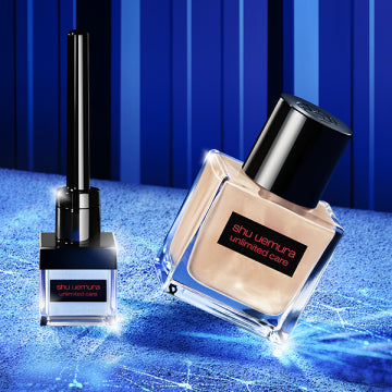 shu uemura Unlimited Care Gloss Drop Radiant Skin Visual White Background