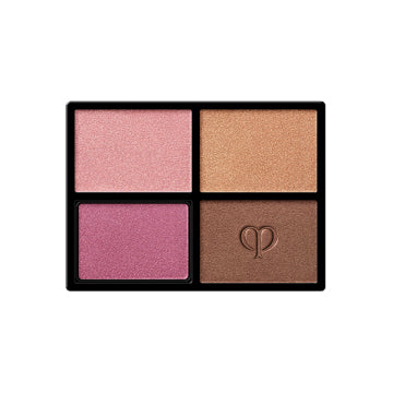 Cle de Peau Beaute Tip & Brush (Ombre Color Quad) - Ombre Color Quad / Limited Edition - refill only / 503 / 6g / Scented with natural rose oil and more product packaging