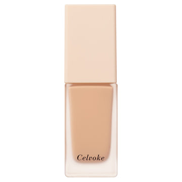 Celvoke Rare Glow Liquid Foundation Radiant Finish White Background