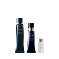 Cle de Peau Beaute Tancream Eclair n - Pre-makeup & Foundation Kit (Tan Creme Eclat n Ochre 00) / 40g, 25g, 7mL product bottle on white background
