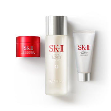 SK-II Facial Treatment Essence - PITERA(TM) Youth Essential Set (Renew Edition) / 75ml, 20g, 15g product packaging