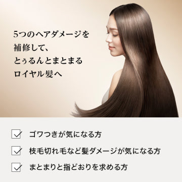 ReFa Milk Protein Outbust Treatment Royal Nourishing Hair Background