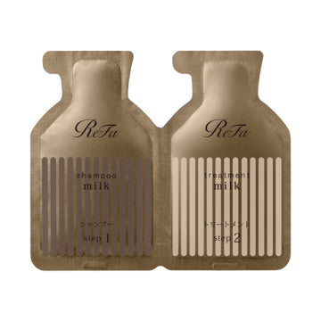 ReFa Milk Protein Treatment Royal - Milk Protein Shampoo & Treatment Royal / Pouch / 10mL, 10g - 10ml product packaging
