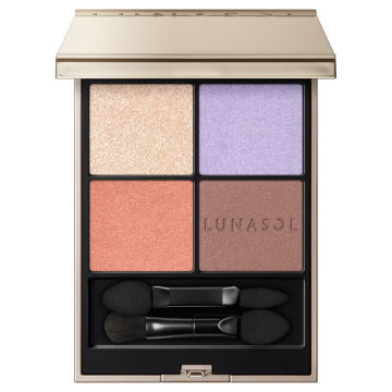 LUNASOL Eye Coloration N - Eye Coloration N / full product with container / EX12 Misty Mirage / 7g palette open view