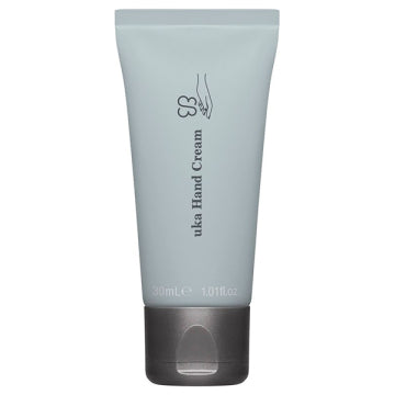 uka Hand Cream Light Refreshing Scent White Background