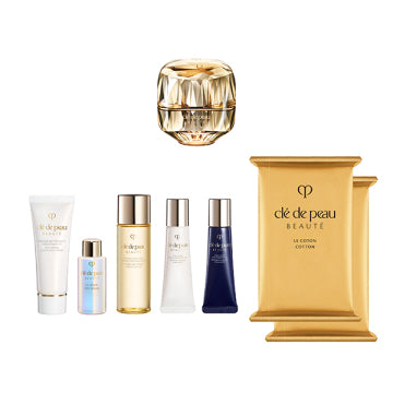 Cle de Peau Beaute The Cream (refill only) Kit - La Creme Kit / full product with container / 30g, 20g, 7mL, 30mL, 12mL, 12mL, 14 sheets x 2 pieces bottle with dropper