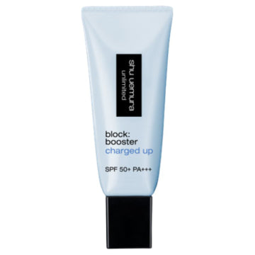 shu uemura 【@cosme SHOPPING Limited】Unlimited Block: Booster Advanced Sample 4-Day Trial Set - Unlimited Block: Booster Advanced / SPF50+ / PA+++ / full product with container / Lumi Blue / 30mL - 30ml product packaging