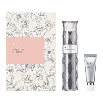 est Brightening Effect Essence - Brightening Collection 2026 / full product with container / 30g, 10g bottle with dropper