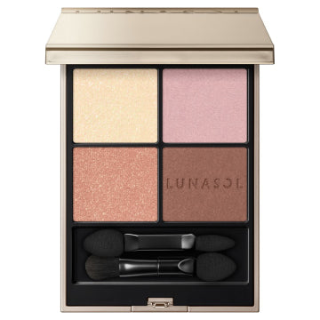 LUNASOL Limited Quantity Eye Coloration N Set - Eye Coloration N / full product with container / 19 Ash Moon / 7g palette open view