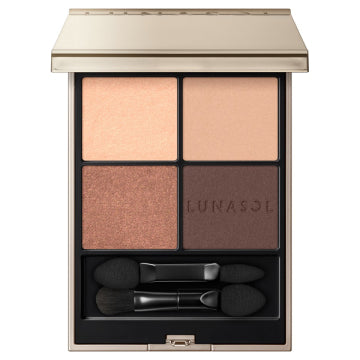 LUNASOL Limited Quantity Eye Coloration N Set - Eye Coloration N / full product with container / 17 Neo Depths / 7g palette open view